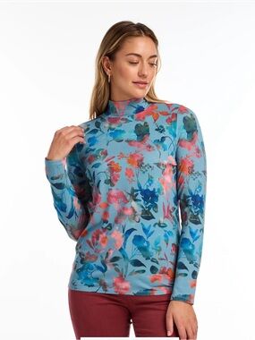 NWT Mock Neck Magnolia Top by FDJ French Dressing Jeans